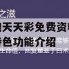 新澳天天彩免费资料大全特色功能介绍,快速解答解释落实_黄金版6.705