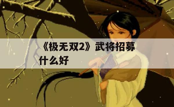 《极无双2》武将招募什么好(极无双2-6怎么过)