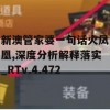 新澳管家婆一句话火凤凰,深度分析解释落实_RTv.4.472