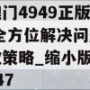 新澳门4949正版大全,全方位解决问题的有效策略_缩小版v.5.247