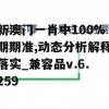 新澳门一肖中100%期期准,动态分析解释落实_兼容品v.6.259