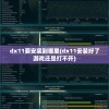 dx11要安装到哪里(dx11安装好了游戏还是打不开)