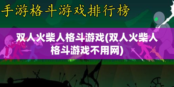 双人火柴人格斗游戏(双人火柴人格斗游戏不用网)