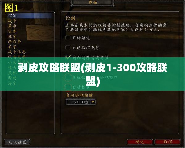 剥皮攻略联盟(剥皮1-300攻略联盟)