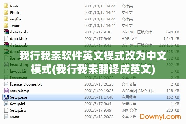 我行我素软件英文模式改为中文模式(我行我素翻译成英文)