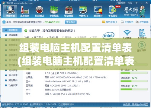 组装电脑主机配置清单表(组装电脑主机配置清单表图片)