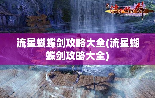 流星蝴蝶剑攻略大全(流星蝴蝶剑攻略大全)