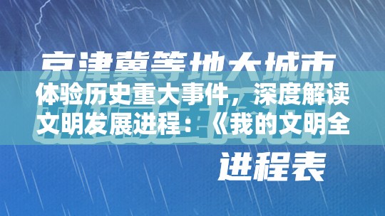 体验历史重大事件，深度解读文明发展进程：《我的文明全解锁免费版》游戏功能全面升级与拓展