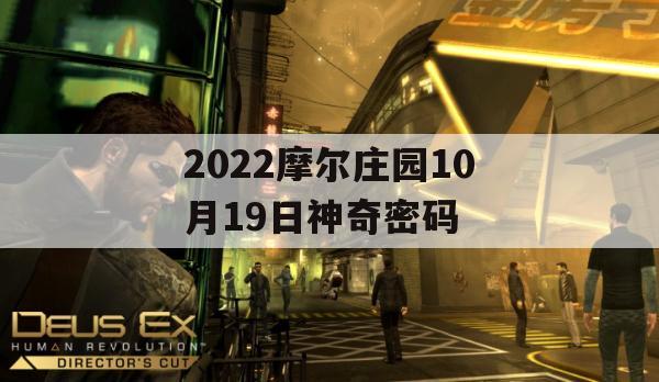 2022摩尔庄园10月19日神奇密码(摩尔庄园神奇密码9月19)