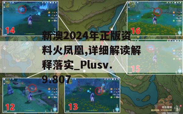 新澳2024年正版资料火凤凰,详细解读解释落实_Plusv.9.807