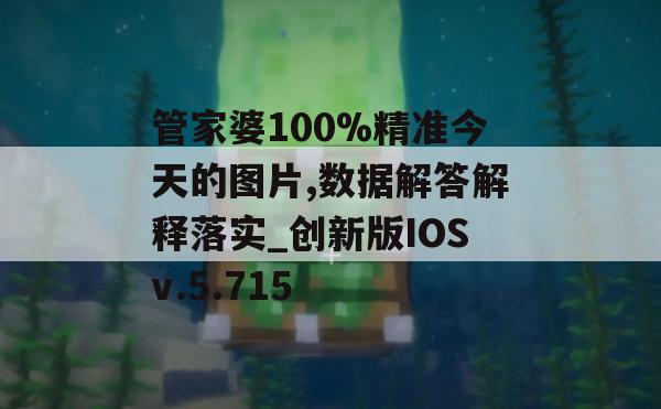 管家婆100%精准今天的图片,数据解答解释落实_创新版IOSv.5.715