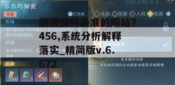 新澳资料最准的网站7456,系统分析解释落实_精简版v.6.672