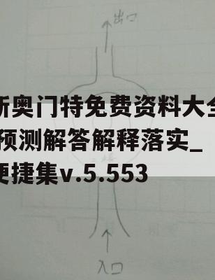 新奥门特免费资料大全,预测解答解释落实_便捷集v.5.553